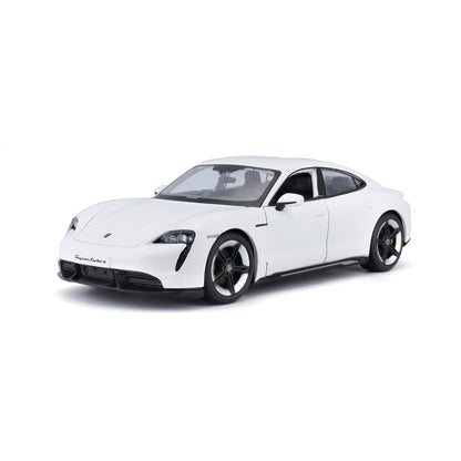 1:24 Porsche Taycan Turbo S White  - Diecast Model car Collectables