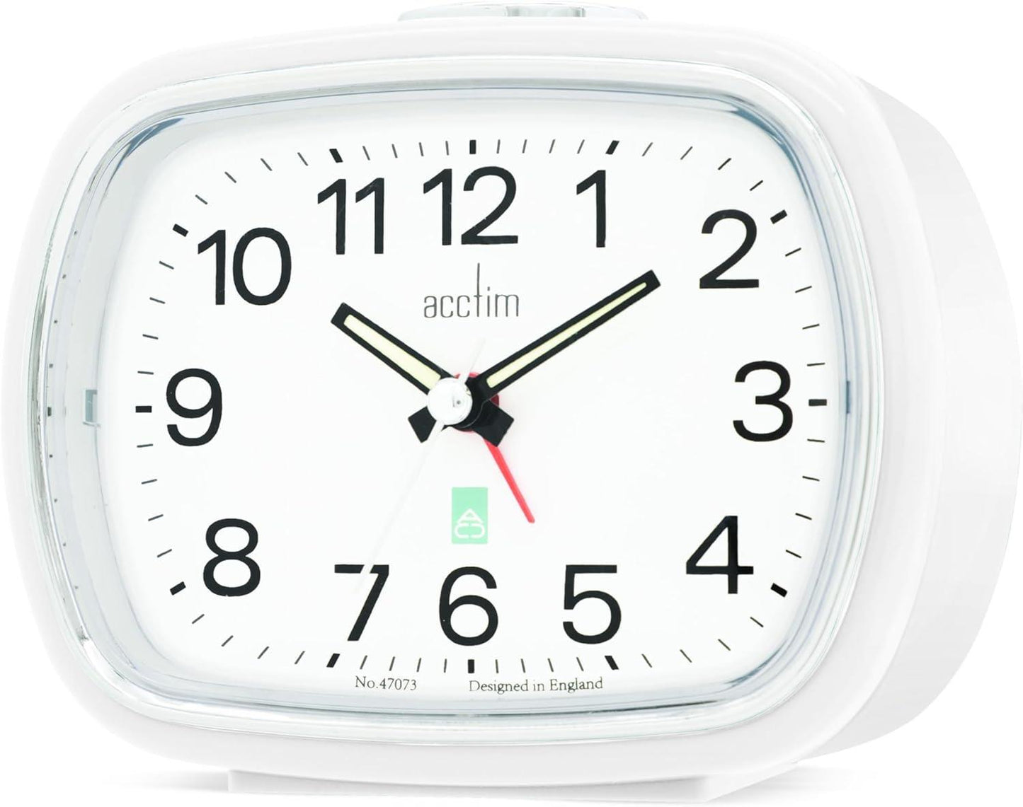 Acctim Camille Analogue Quartz Luminous Hands Chrome Bezel Alarm Clock Available Multiple Color