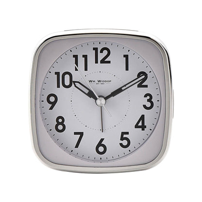 WM Widdop® Square Alarm Clock - Sweep/Light/Snooze 9767 Available Multiple Colour