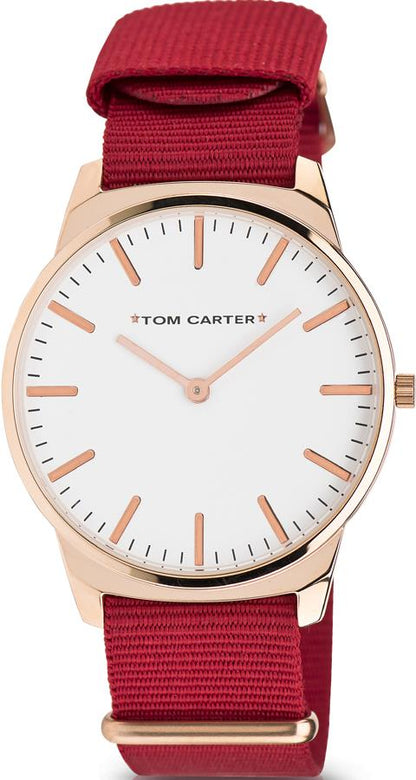 Tom Carter Mens / Ladies Basic Coral 45mm Nylon Strap Watch Available Multiple Colour - CLEARANCE NEEDS RE-BATTERY