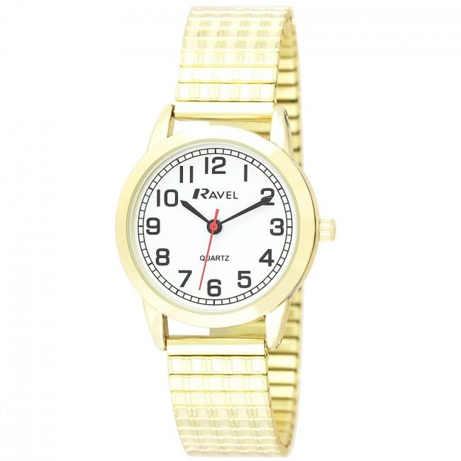 Ravel Ladies Bold Number Dial Expander Bracelet Watch R0232L