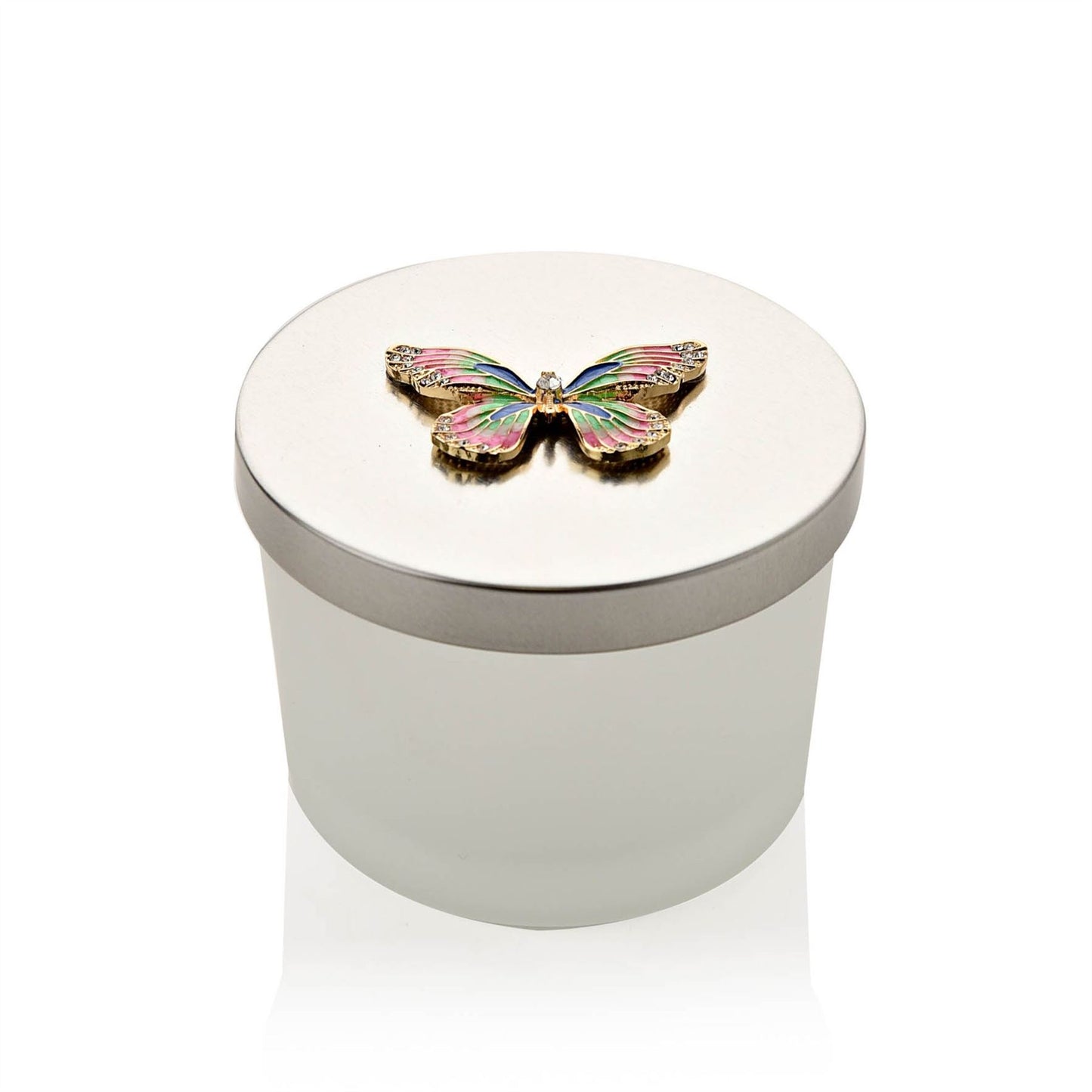 Sophia Pink & Blue Butterfly Trinket Box