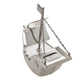 Bambino Silver Plated Money Box - Pirate Ship