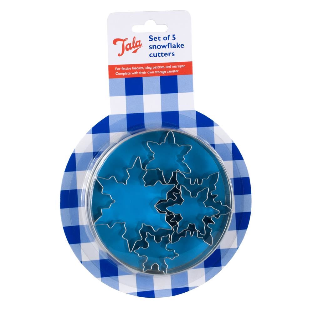 Tala Set Of 5 Snowflake Cutters (Carton of 12)