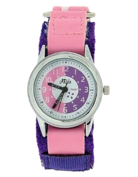 Relda Children's Analogue Velcro Strap Girls Watch with extra strap REL88