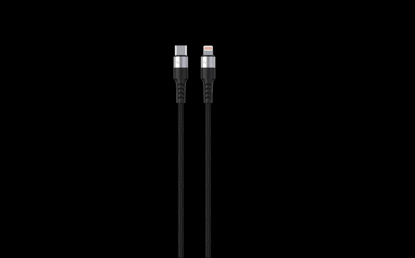 Wyeflow Braided USB-C to 8-Pin Fast Charging & Data Cable 1m