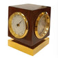 Miniature Clock Dial along with Barometer & Thermometer Dials Brown Solid wood IMP220 - CLEARANCE NEEDS RE-BATTERY