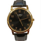 Limit Mens Basic Black Face With Black Leather Strap Watch 50040