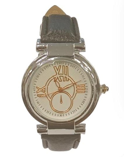 Ladies Fashion White Dial Leather Strap Watch Available Multiple colour - CLEARANCE NEEDS RE-BATTERY