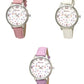 Ravel Ladies Hearts Leather Strap Watch - RF012 Available Multiple Colour