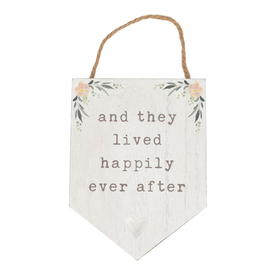 Love Story Pendant Plaque "Happily Ever After"