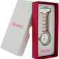 Henley Ladies Pink Enamel Silvetone Rhinestone Beauticians Fob Watch HF09.5 - CLEARANCE NEEDS RE-BATTERY
