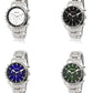 Henley Mens Fashion Round Case Multi Eye Dial Silver Plated Bracelet Watch H04001 Available Multi colors