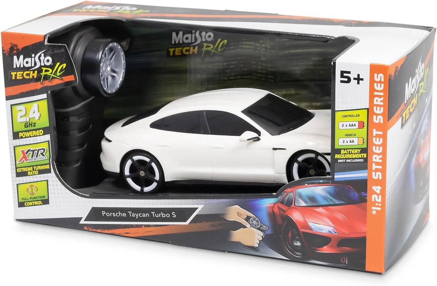 Maisto Tech R/C PORCHE TAYCAN TURBO S Super Car - 2.4GHZ - 1:24 Scale