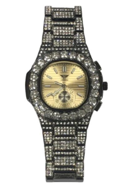 NY LONDON GENTS BLING WATCH PI-7644 Available Multiple Colour