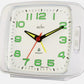 Acctim Ada Luminous tipped hands and numbers with Snooze White Alarm Clock 15702