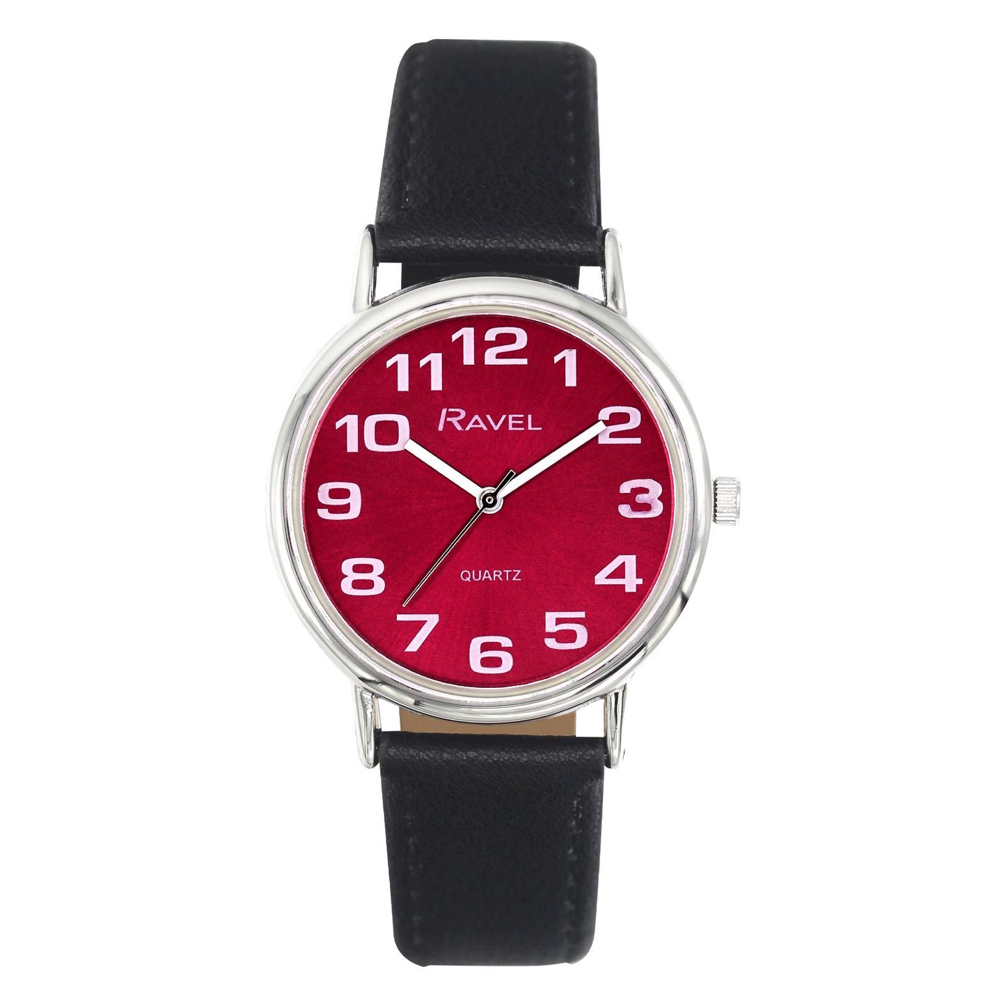 Ravel Ladies Classic Dial Leather Strap Watch R0105 Available Multiple Colour