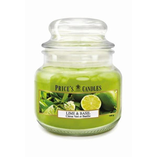 Price's Small Jar Candle – Lime & Basil