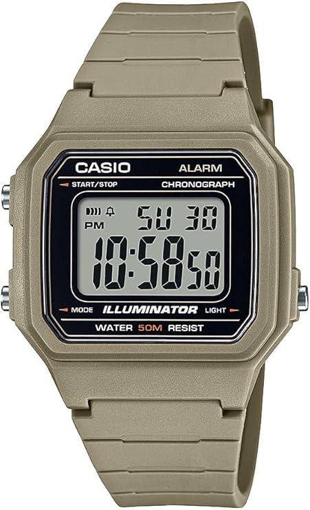 Casio Mens illuminator alarm Digital Watch W-217H-5AVDF