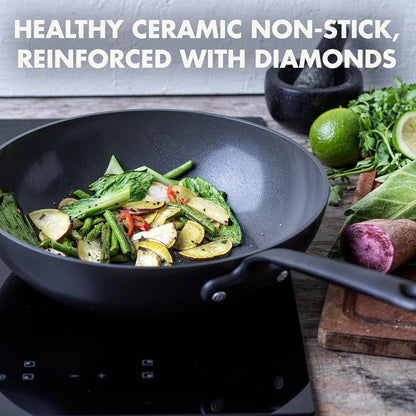 GreenPan Craft Healthy Ceramic Non-Stick 28 cm/3.6 Litre Wok Pan
