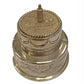 Miniature Clock Happy Birthday Cake Silvertone Plated Solid Brass IMP1007S - CLEARANCE NEEDS RE-BATTERY