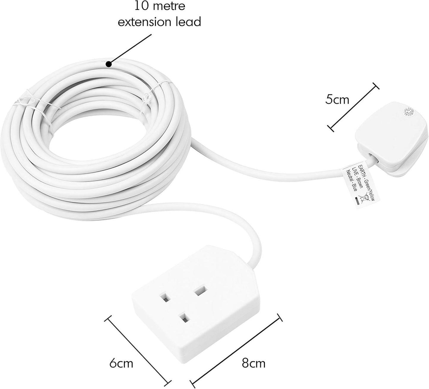 Benross 1 Way 10M Extension Lead - 13A