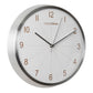 Hometime Round Metal Wall Clock 13" - Silver