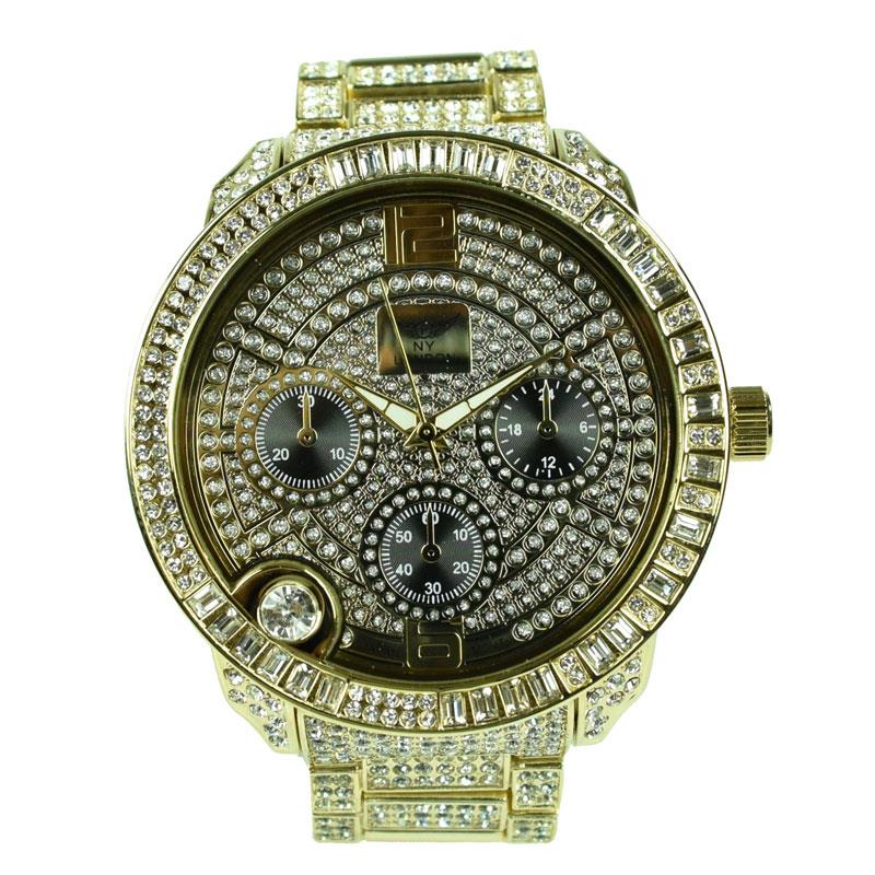 NY LONDON GENTS BLING WATCH PI-7498 ASSORTED COLOURS