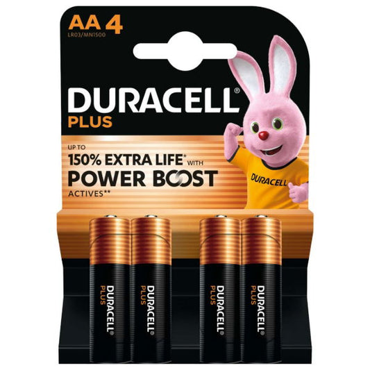 Duracell AA Plus Power With Power Boost Actives - Pack of 4 - Box of 20