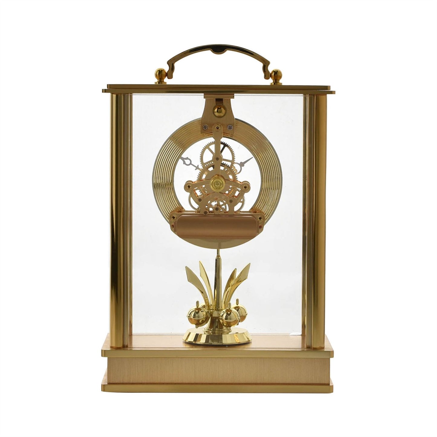 Wm.Widdop Lantern Mantel Clock Skeleton/Rotating Pendulum W2013 Available Multiple Colour