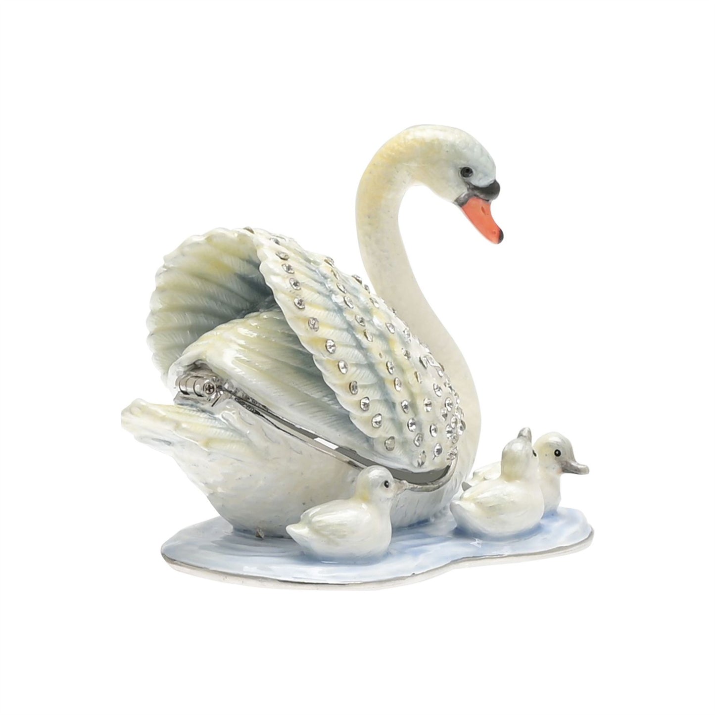 Treasured Trinkets - Mother & Baby Swans