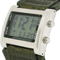 Retro Mens Square Digital Green Rubber Strap Wrist Watch RETRO-10B  - CLEARANCE NEEDS RE-BATTERY