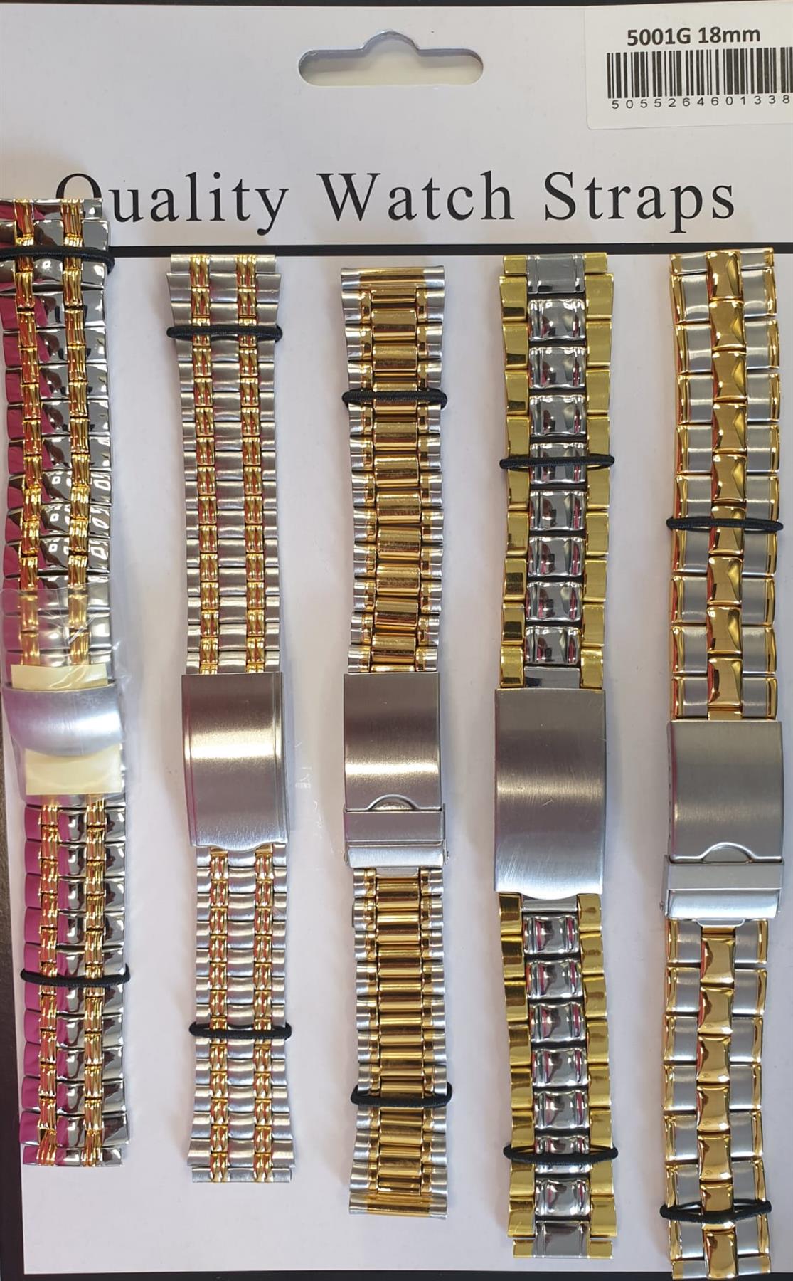 Watch Straps Metal Bracelet 2 Tone 14mm - 20mm Available Multiple Size