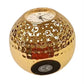 Miniature Clock Goldtone Plated Metal Golf Ball Solid Brass IMP75G- CLEARANCE NEEDS RE-BATTERY