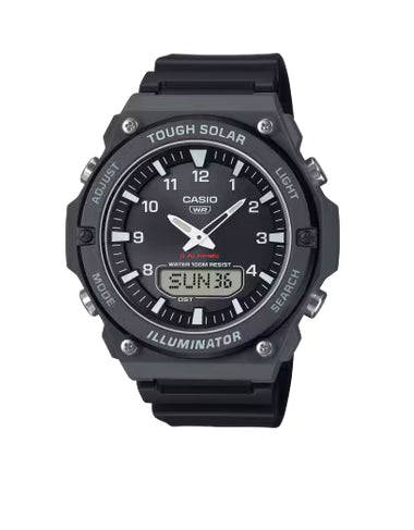 Casio Mens Solar-powered Dual Time Watch