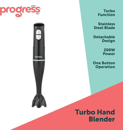 Progress Hand Blender 200W – Black