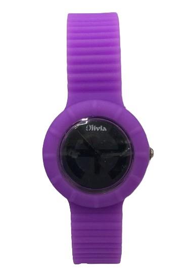 Olivia Ladies Girls Analogue Fashion Dial Rubber Strap Watch TOC - CLEARANCE NEEDS RE-BATTERY