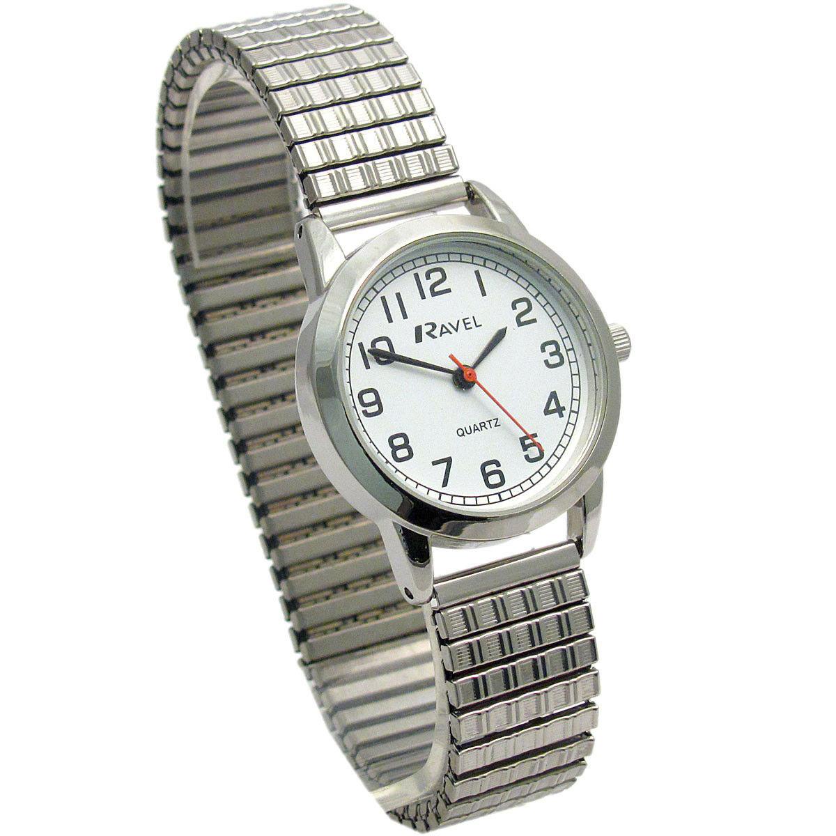 Ravel Ladies Bold Number Dial Expander Bracelet Watch R0232L