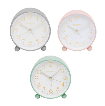 William Widdop Metal Alarm Clock Wtith Gold Dial 5175 Available Multiple Colour