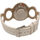 Zaza London Ladies Fashion Ring Design White Dial & White Leather Strap Watch - CLEARANCE NEEDS RE-BATTERY