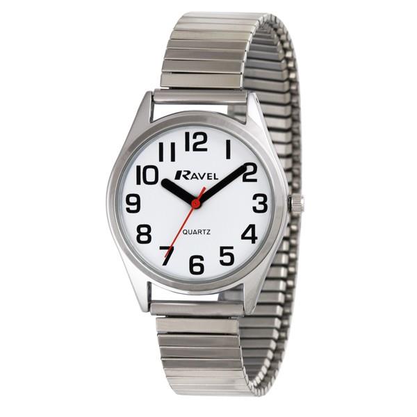 Ravel Ladies Classic Super Bold Easy Read Expander Bracelet Watch R0225L Available Multiple Colour