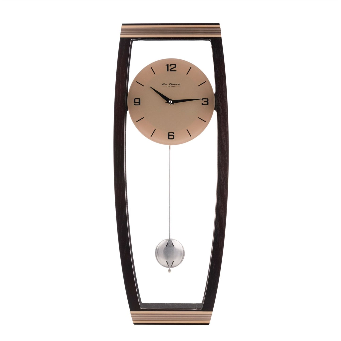 Hometime Walnut Pendulum Wall Clock