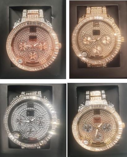 NY LONDON MENS BLING WATCH PI-7498 ASSORTED COLOURS