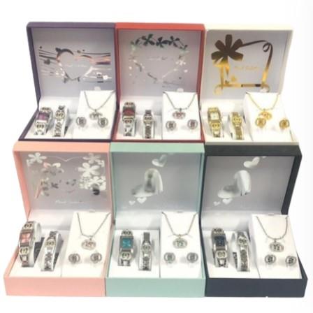 Paul Salatini Ladies Bling Barcelet Watch Gift Sets 27104 Available Multiple Colour