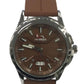 Heryi Rubber Gents Fashion Quartz Date Brown Dial Brown Rubber Magnetic Strap Watch