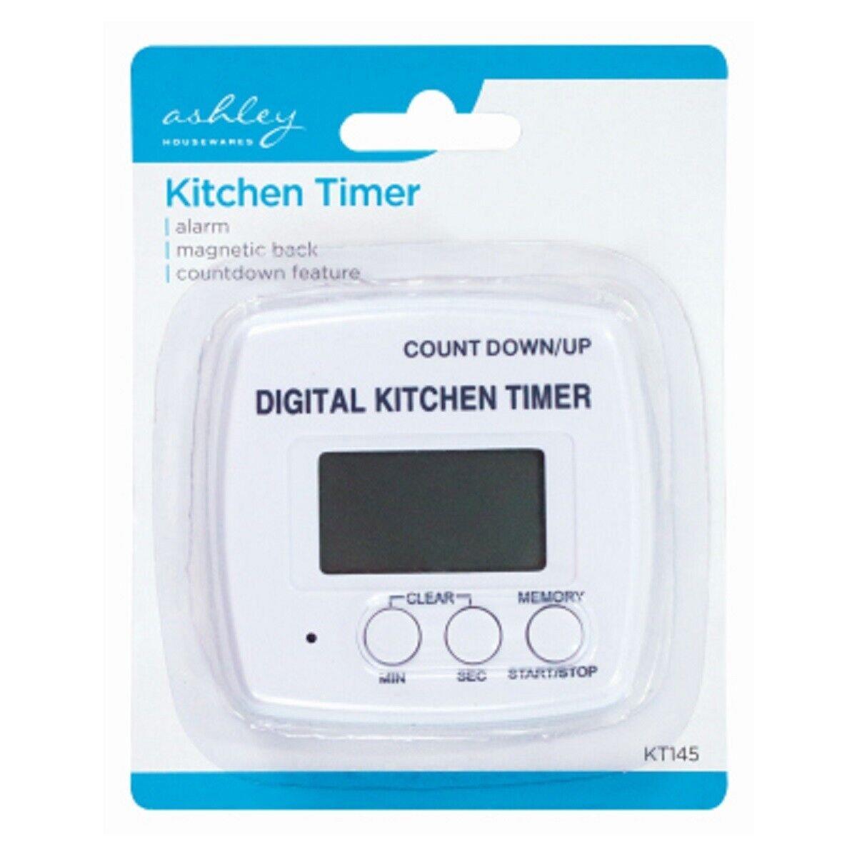 Digital Kitchen Timer Count Up/Down Magnetic Back Baking Cooking Countdown
