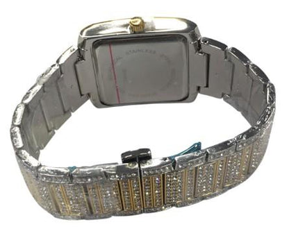 NY London KDW Mens Fashion Bling Assorted Watch Dated Square Dial Bracelet Watch Available Multi Colour