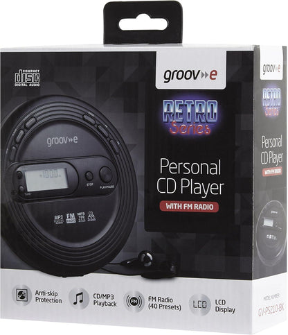 Groove Discman with Radio - Black