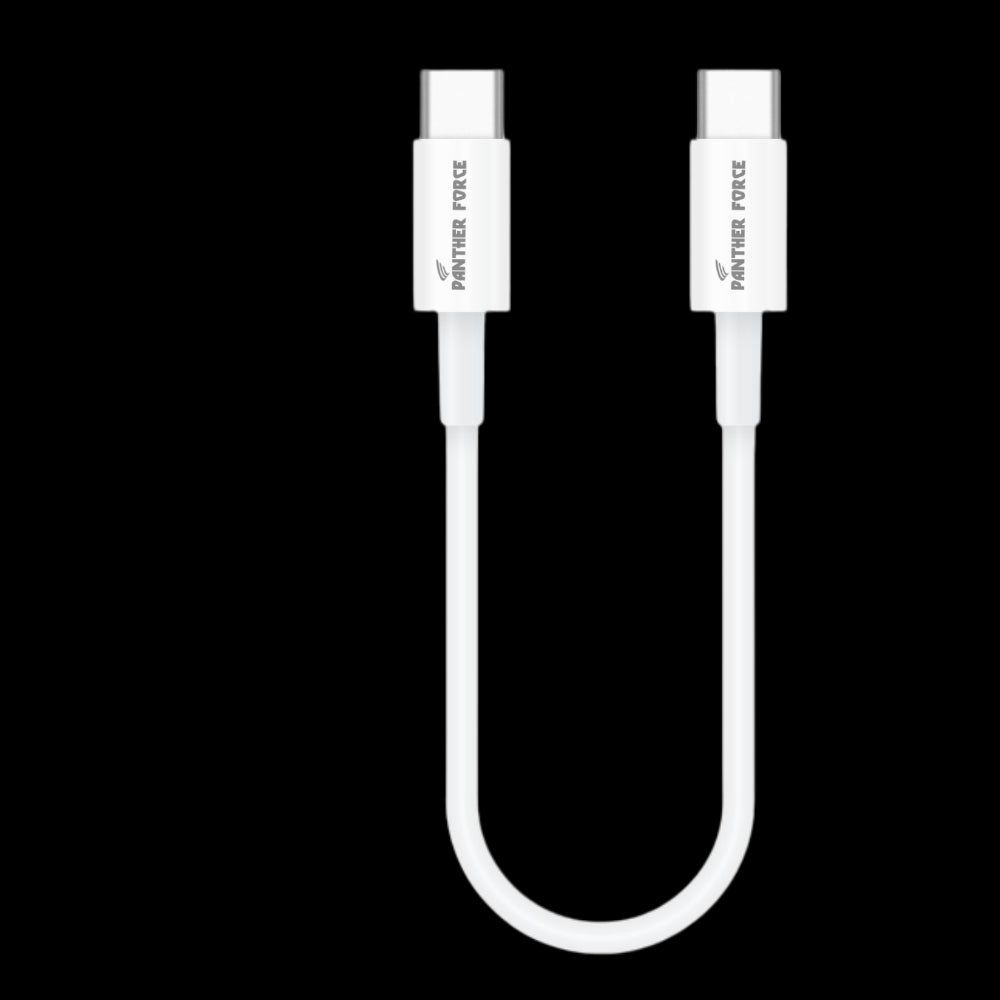 Panther Force 20 CM Data Cable for USB-C to USB-C - Fast Charging and Data Transfer