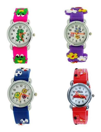 Relda Childrens Boys/Girls Analogue Silicone Velcro Strap 10 Assorted Watches RELx10  - CLEARANCE NEEDS RE-BATTERY